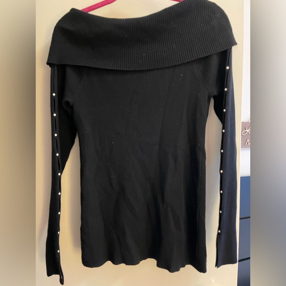 White House Black Market black cowl neck sweater
